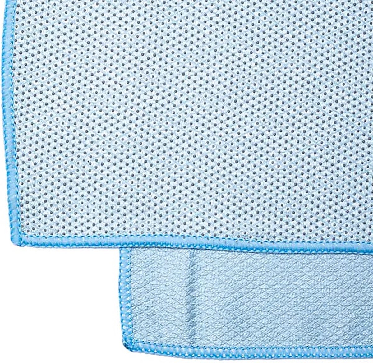 Yoga handdoek microvezel antislip noppen - 182 x 63 cm - Lichtblauw