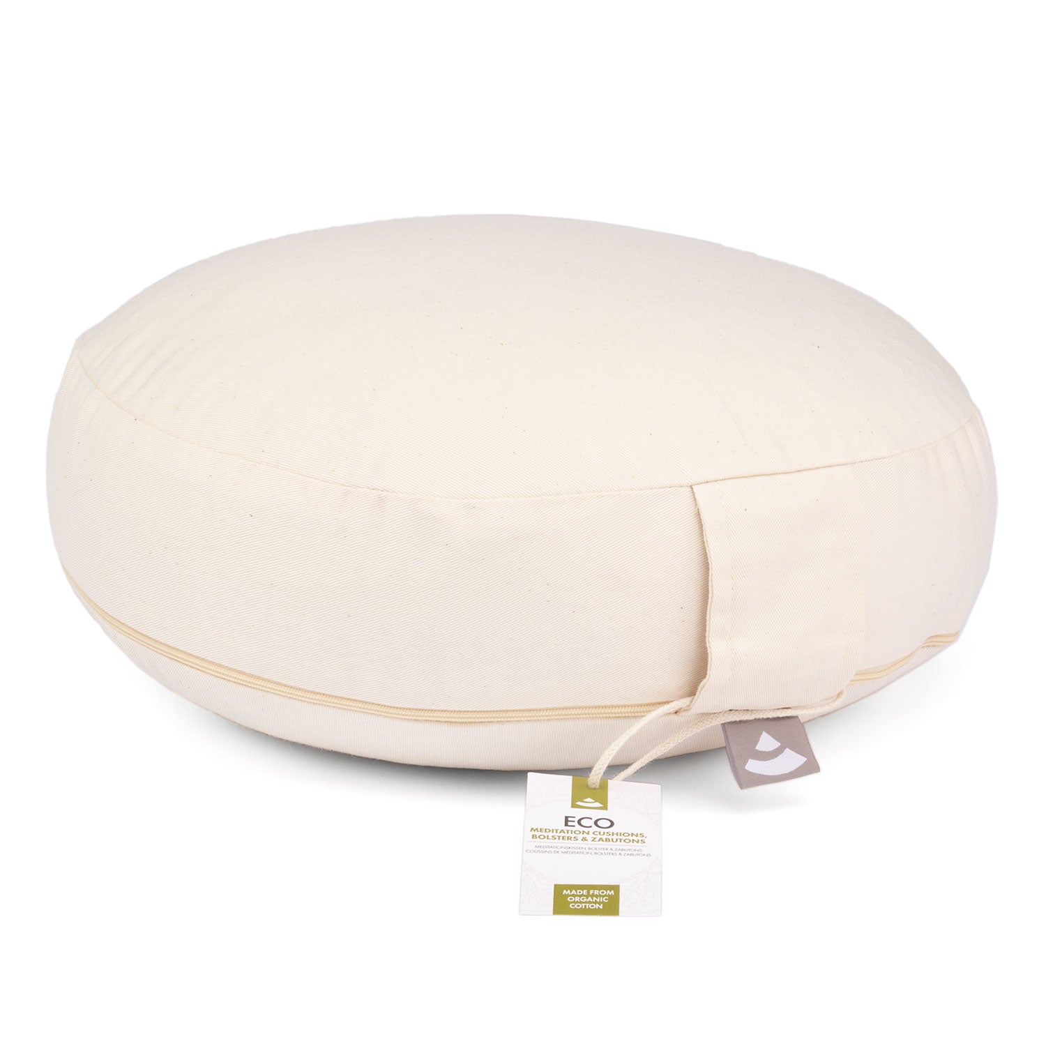 Meditatiekussen RONDO ECO extra laag biologisch katoen