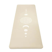 Yogamat Premium TPE Flower of Life design - 183 x 61 cm x 5 mm - Beige