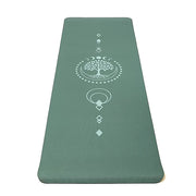 Yogamat Premium TPE Levensboom design - 183 x 61 cm x 5 mm - Groen