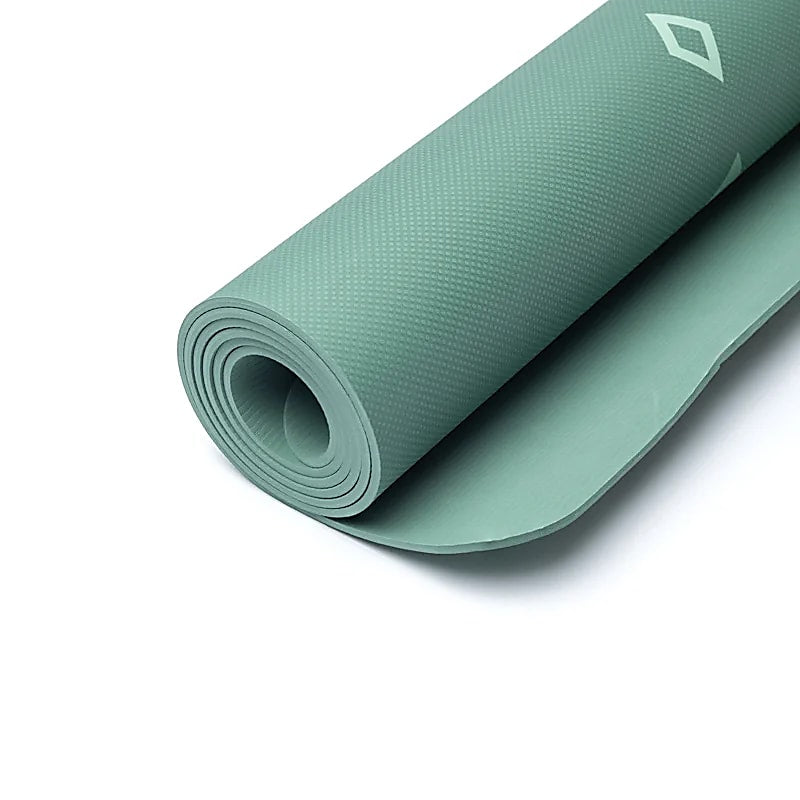 Yogamat Premium TPE Levensboom design - 183 x 61 cm x 5 mm - Groen