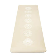 Yogamat Premium TPE Chakra design - 183 x 61 cm x 5 mm - Beige