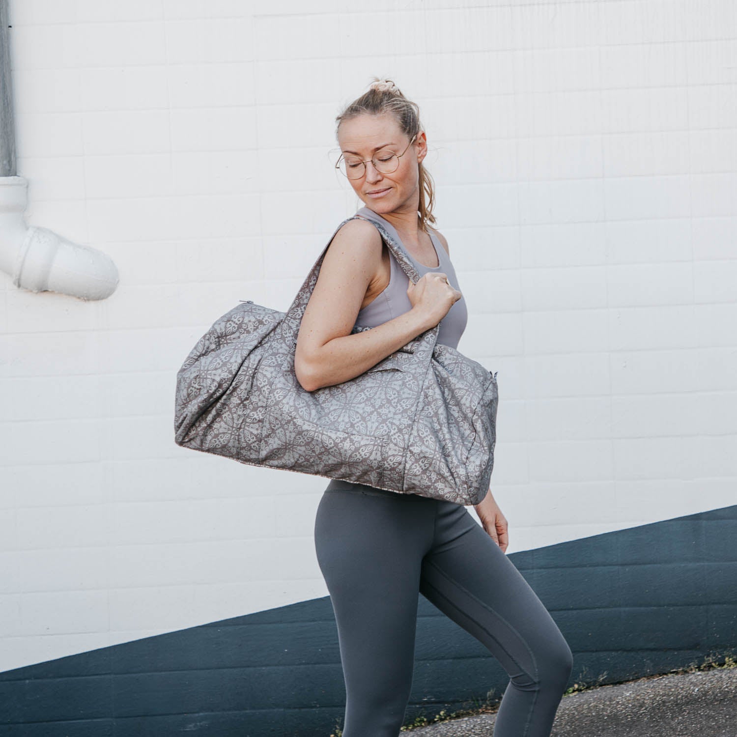 Yogatas Premium waterdicht - 61 x 29 x 24 cm - Bloem design