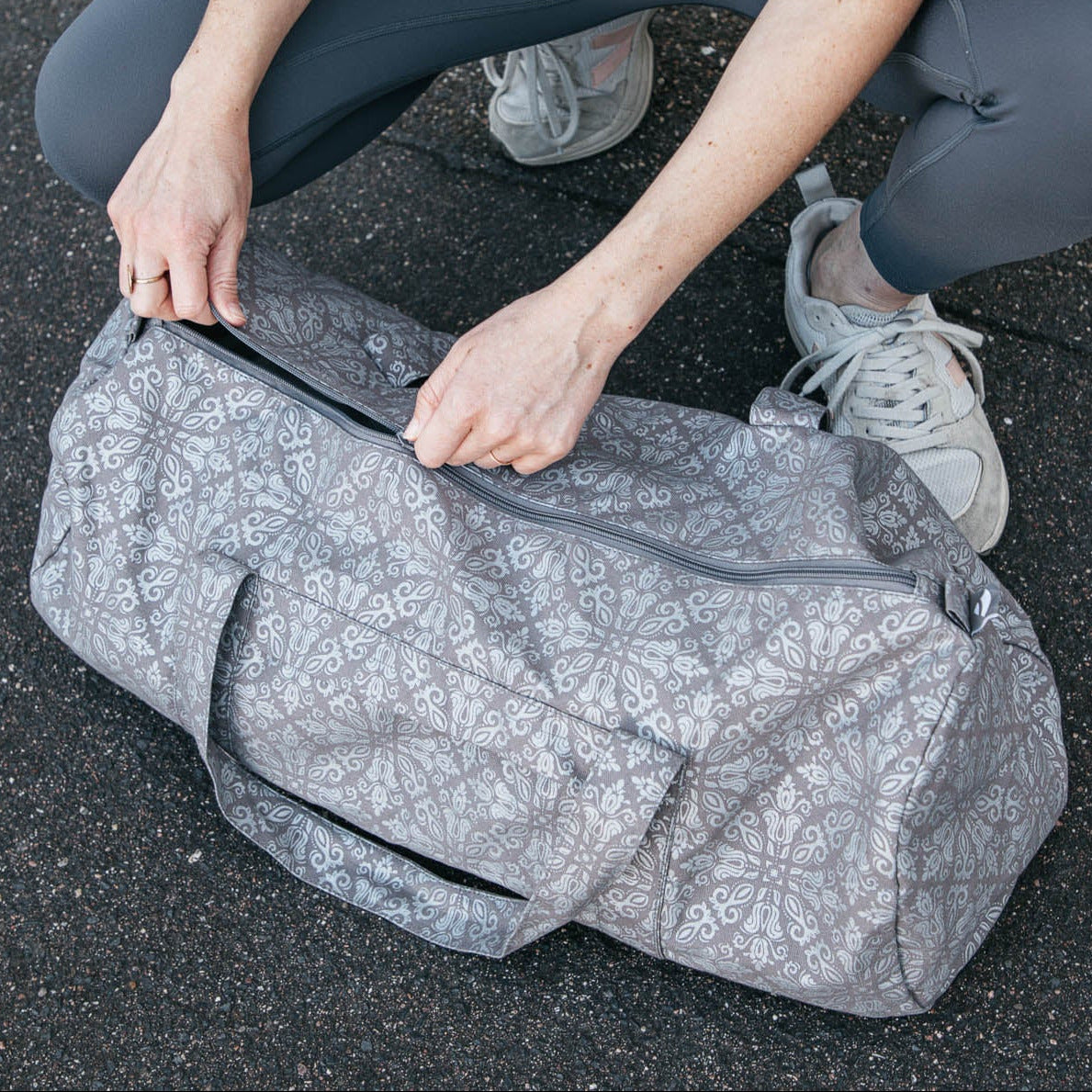 Yogatas Premium waterdicht - 61 x 29 x 24 cm - Bloem design