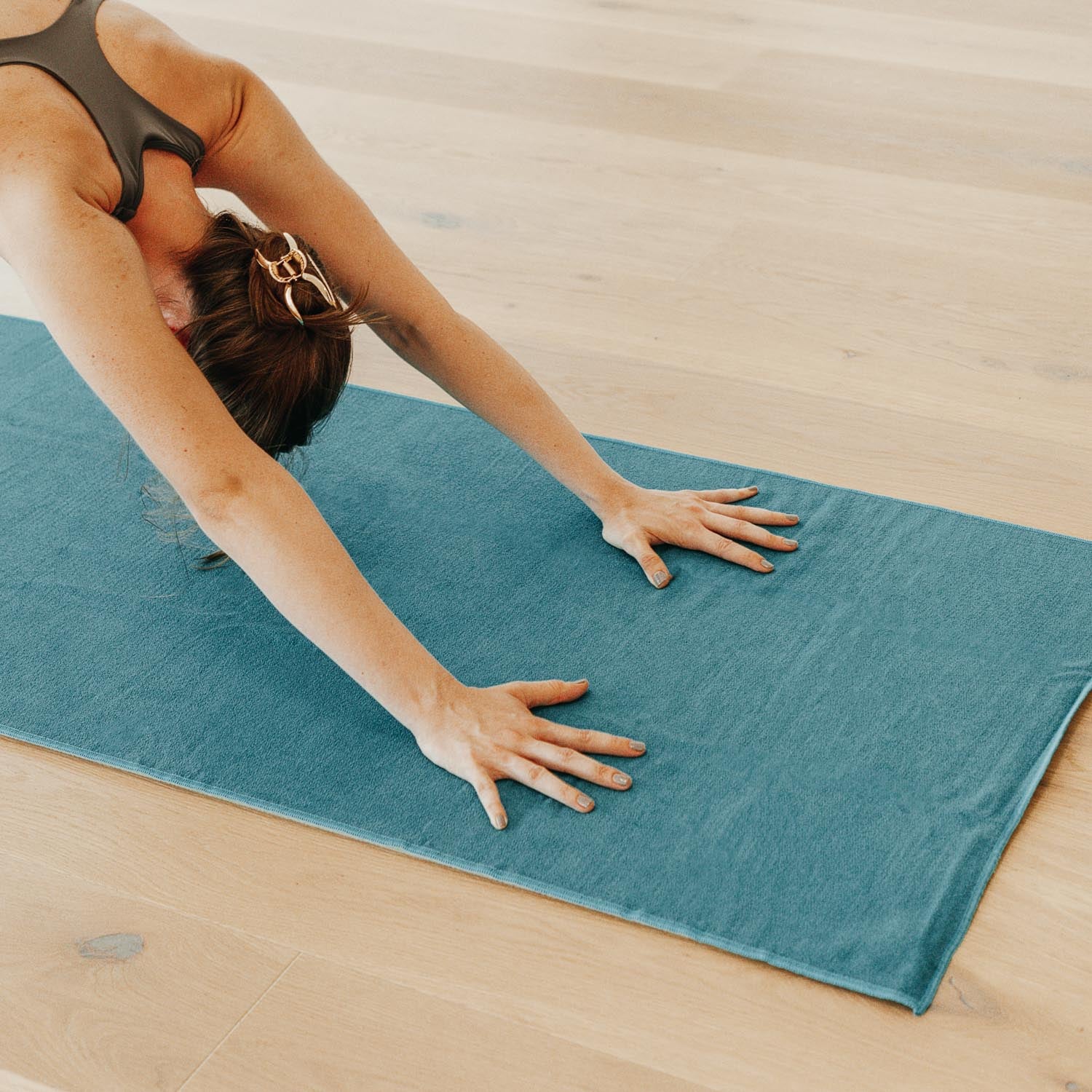 Yoga handdoek GRIP microvezel antislip noppen - 183 x 61 cm