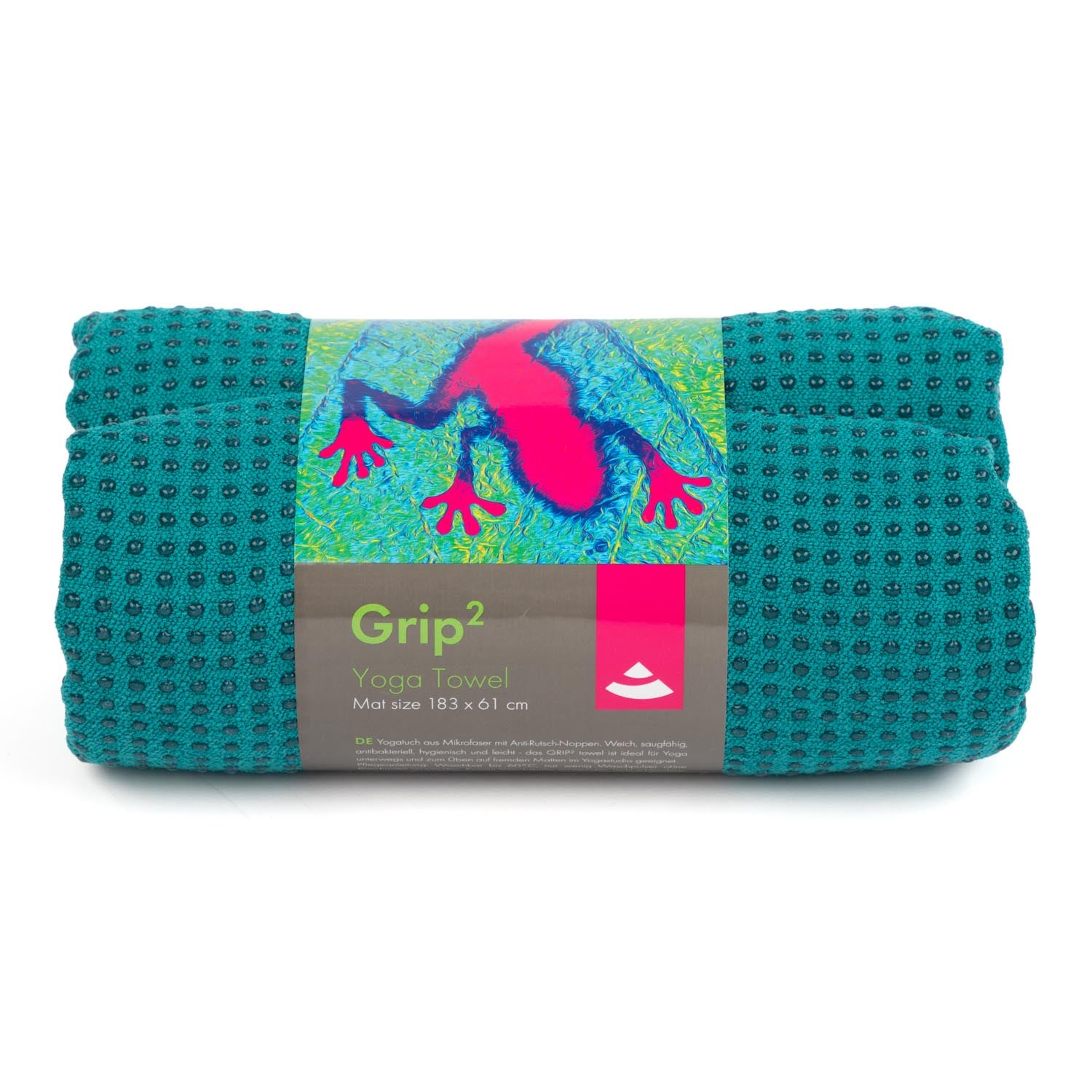 Yoga handdoek GRIP microvezel antislip noppen - 183 x 61 cm