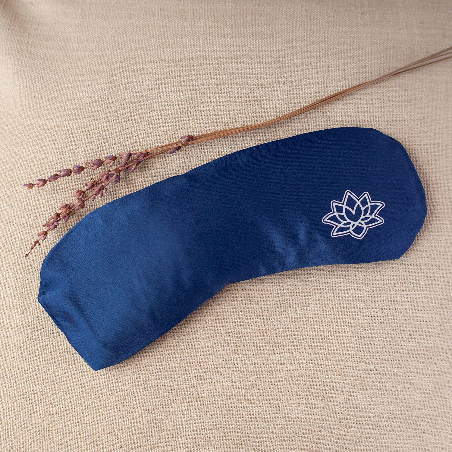 Oogkussen Satijn biologisch Lavendel Lijnzaad - Lotus design