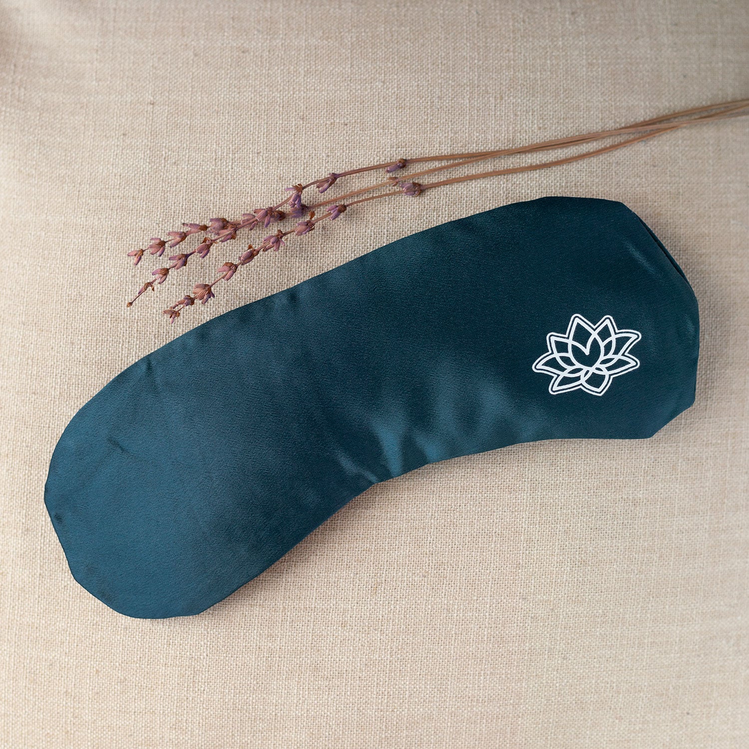 Oogkussen Satijn biologisch Lavendel Lijnzaad - Lotus design