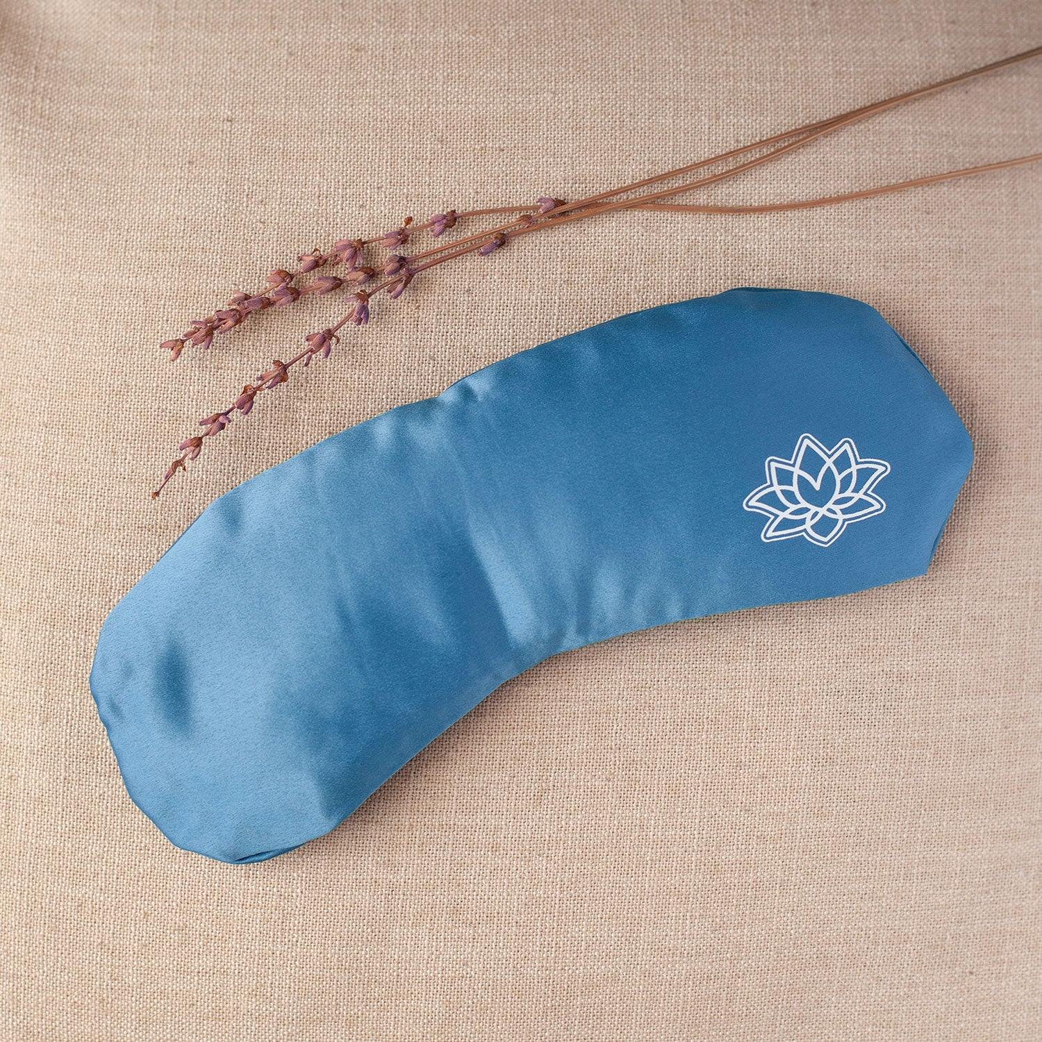 Oogkussen Satijn biologisch Lavendel Lijnzaad - Lotus design