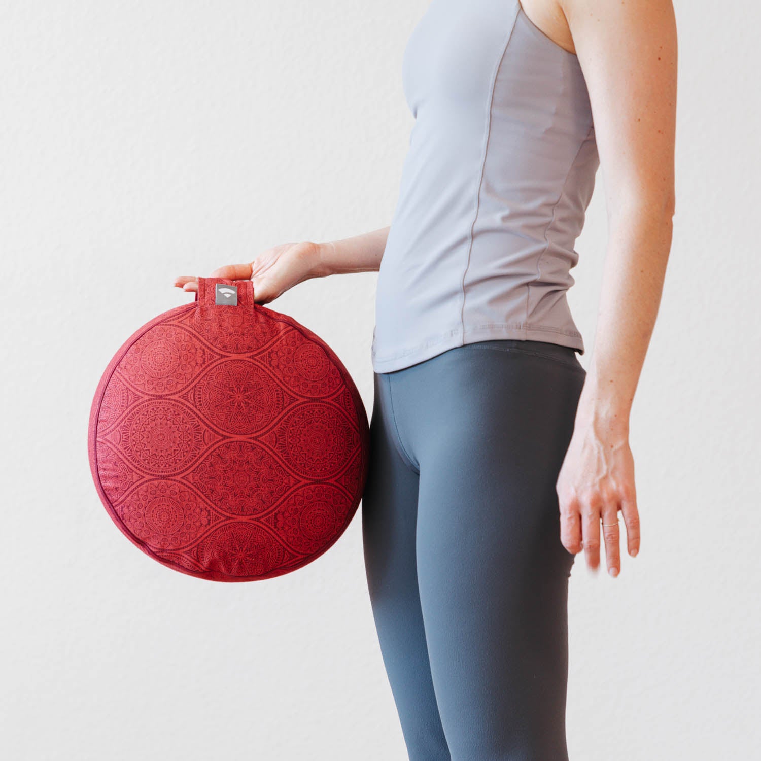 Meditatiekussen RONDO biologisch katoen Design print