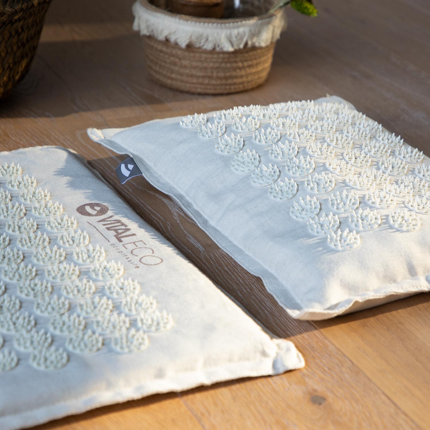 Spijkermat Set VITAL ECO acupressuurmat acupressuurkussen - 130 x 50 cm