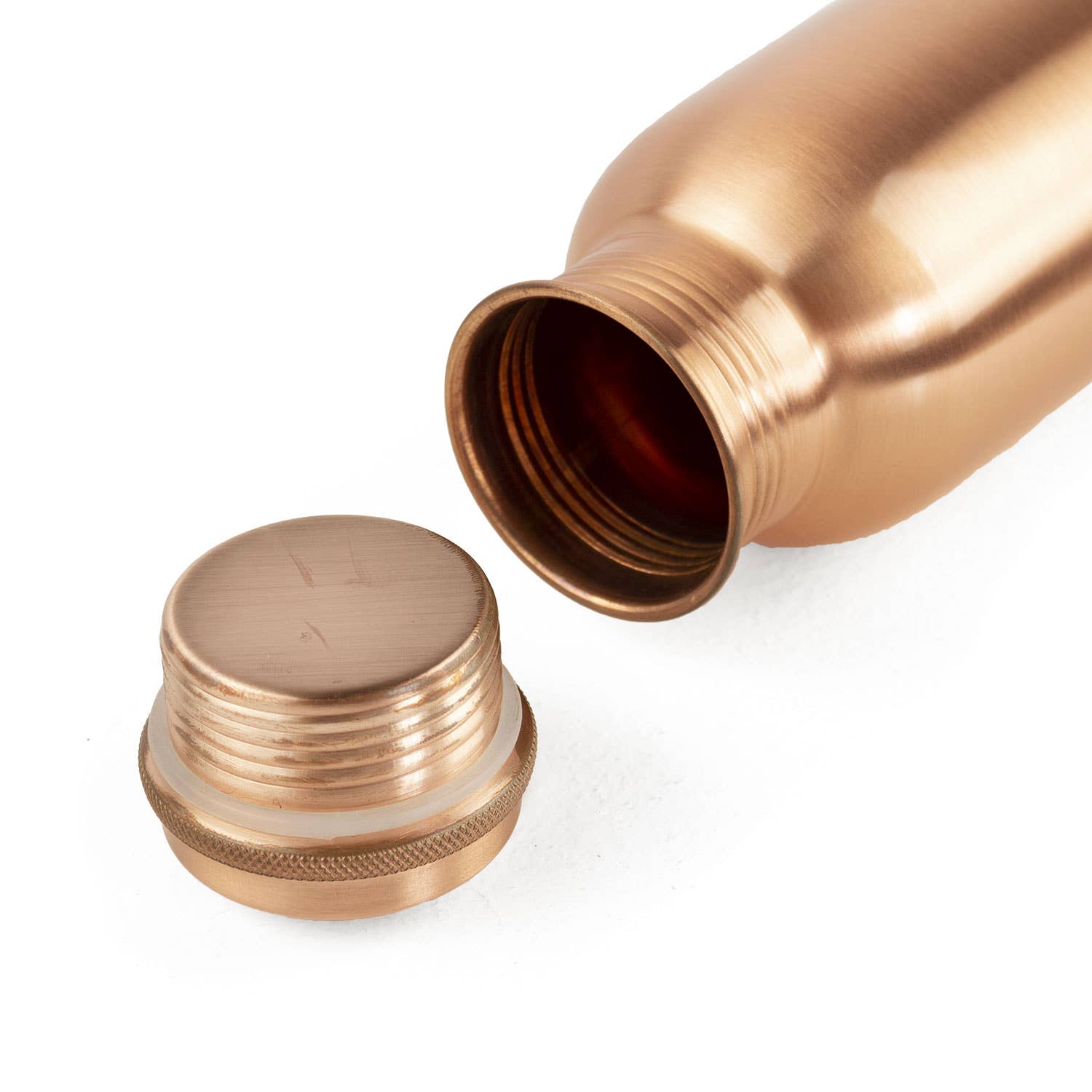 Koperen drinkfles met schroefdop en Flower of Life design - 800 ml