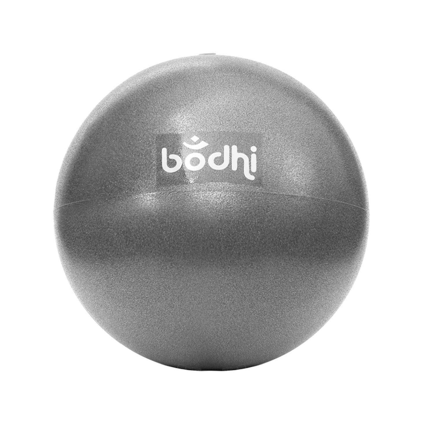 Pilatesbal Soft Ball opblaasbaar opvouwbaar - 20 cm - Antraciet