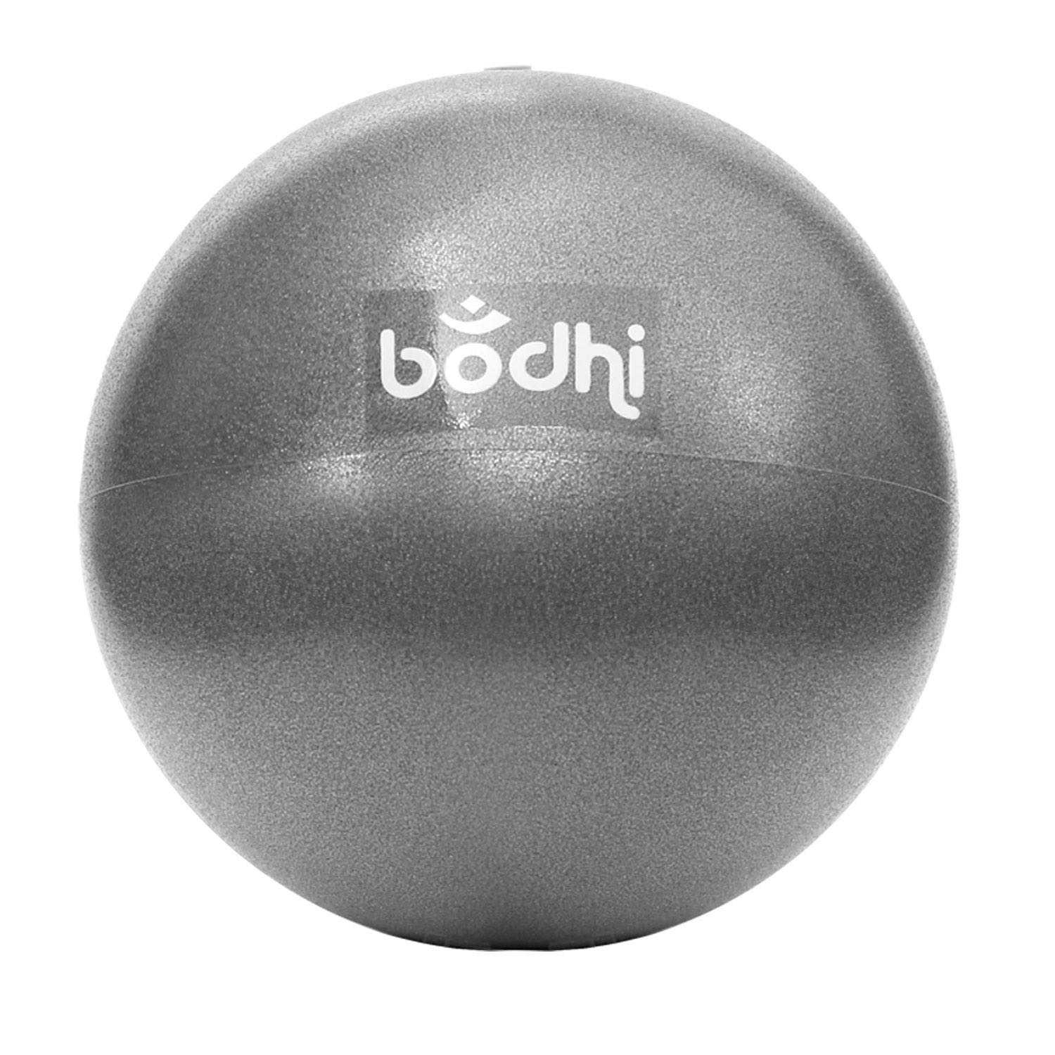 Pilatesbal Soft Ball opblaasbaar opvouwbaar - 25 cm - Antraciet
