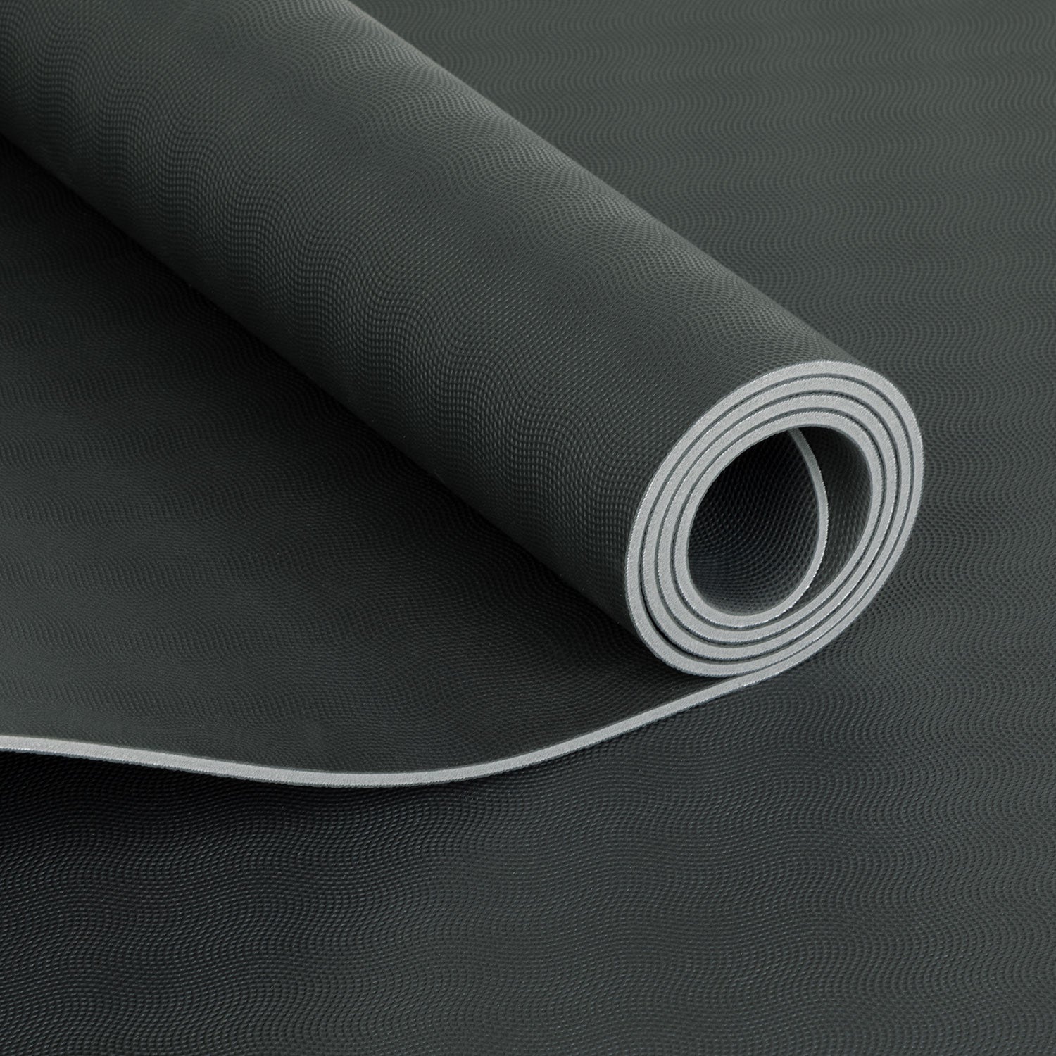 Yogamat XL ECOPRO natuurrubber antislip - 200 x 66 cm x 4 mm - Antraciet